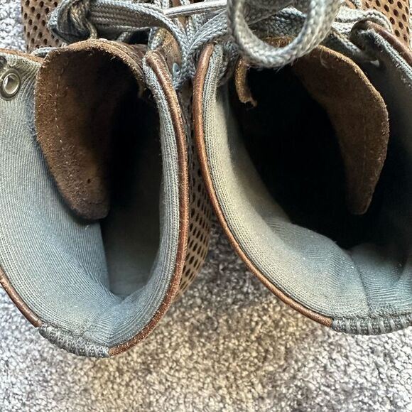 Nobull Brown Leather High Top Trainers Women’s Size 7 Read - Picture 5 of 12